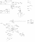 Controls Ignition Diagram and Parts List for 212702-0119-E1  Briggs and Stratton Engine